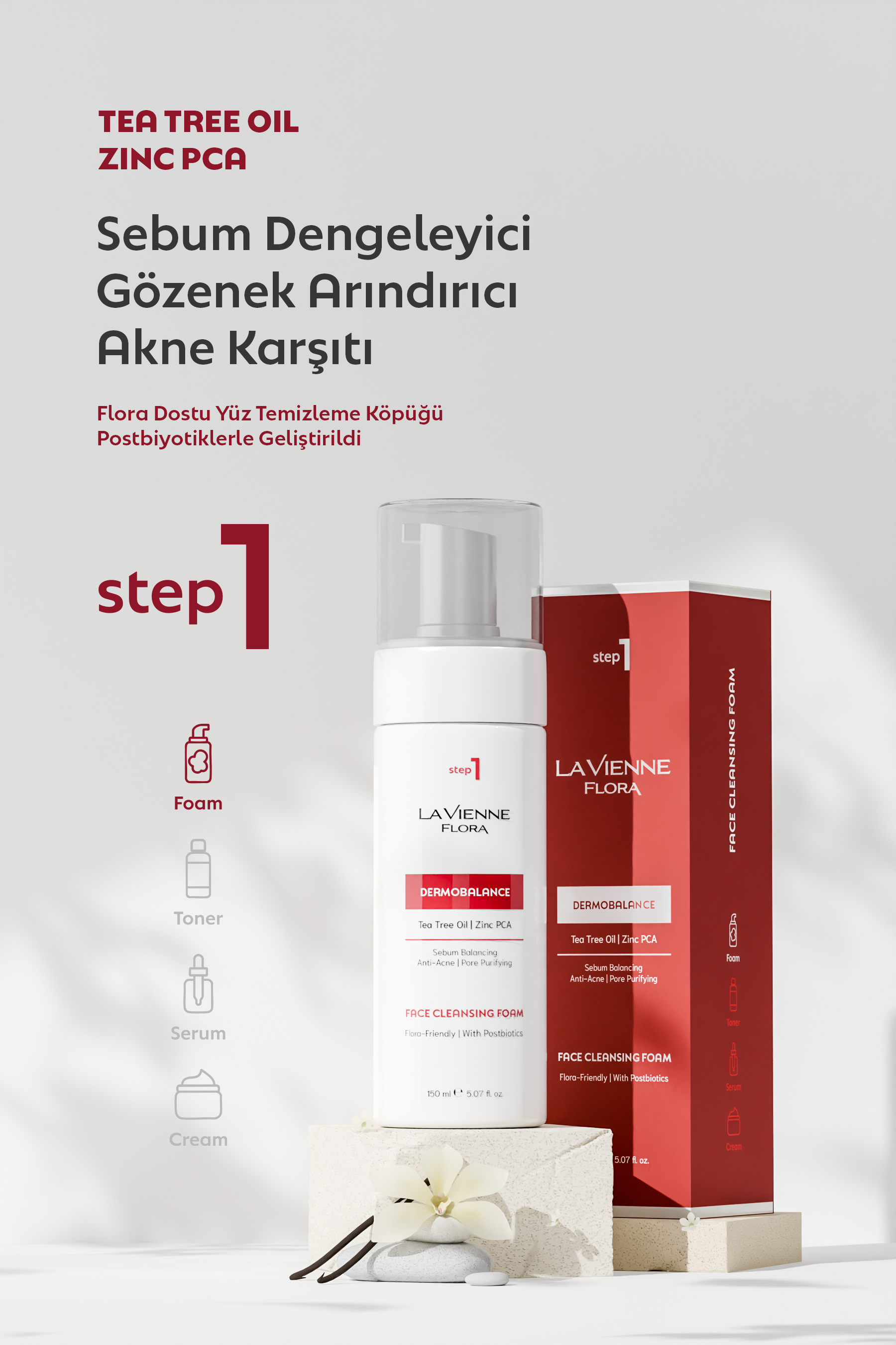 No: 1 DermoBalance Çay Ağacı Yağı & Zinc PCA Yüz Temizleme Köpüğü