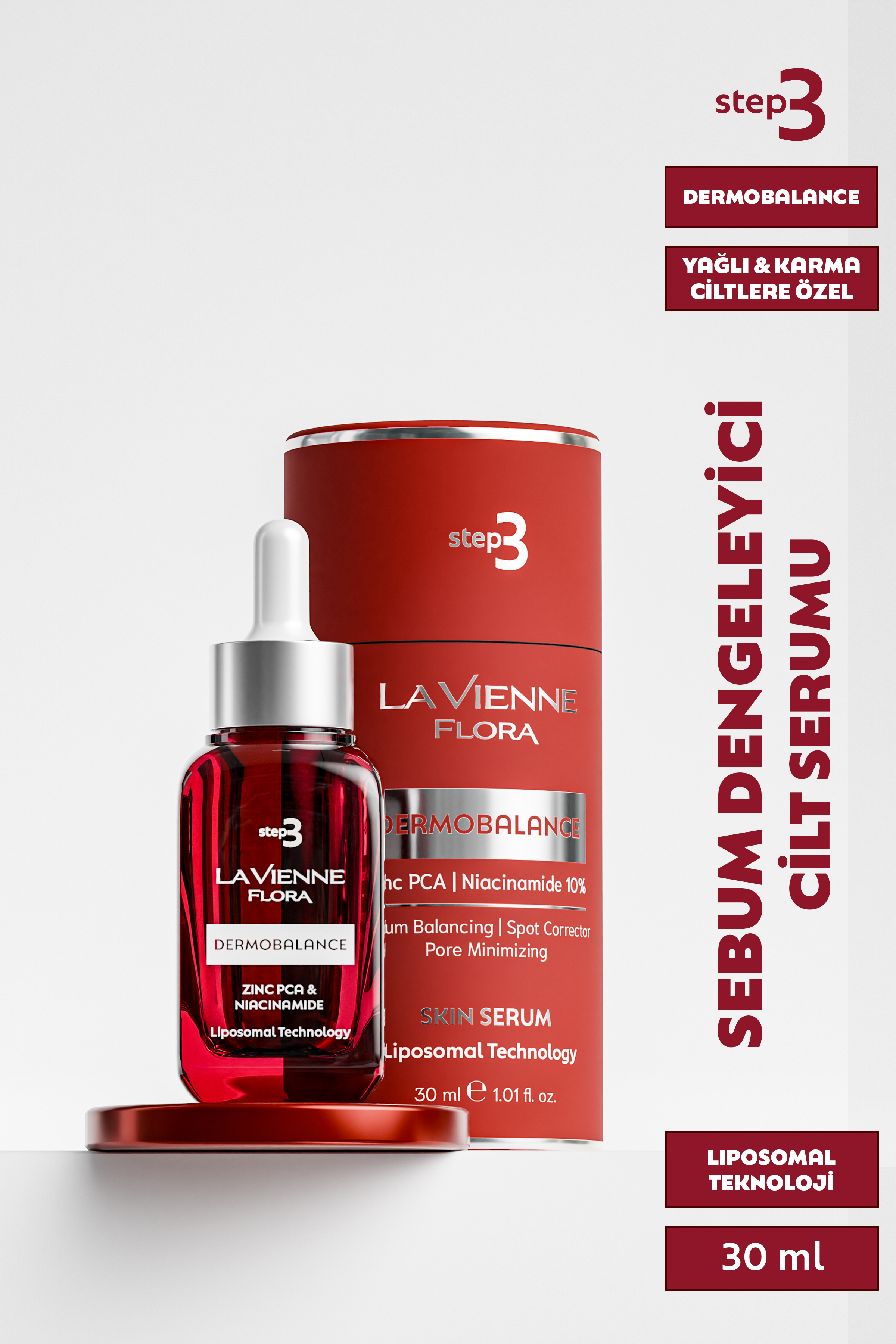 No: 3 DermoBalance Niasinamid %10 & Zinc PCA Cilt Serumu