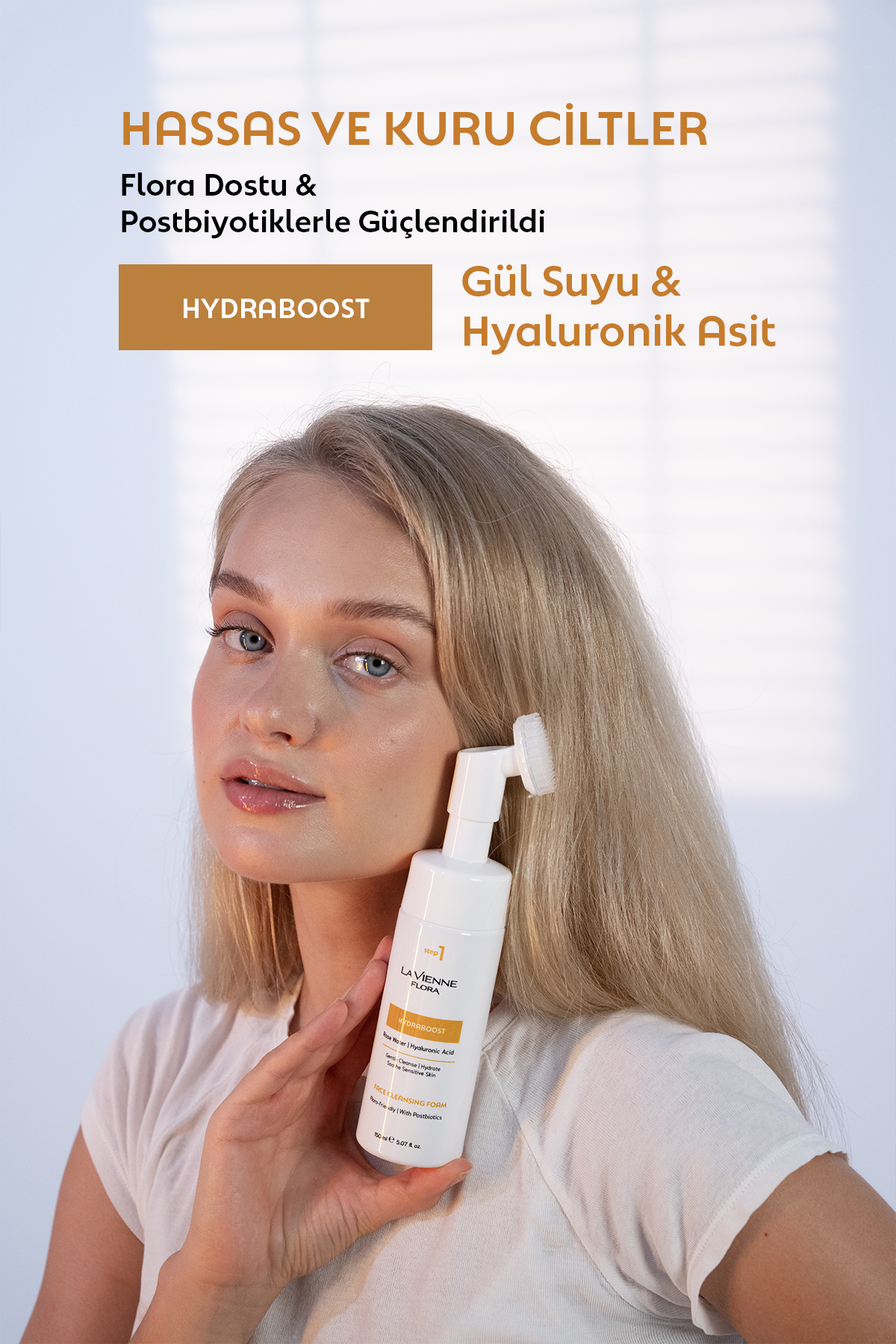 No:1 HydraBoost Postbiyotik İçeren Nazik Yüz Temizleme Köpüğü